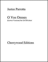 O Vos Omnes SATB choral sheet music cover